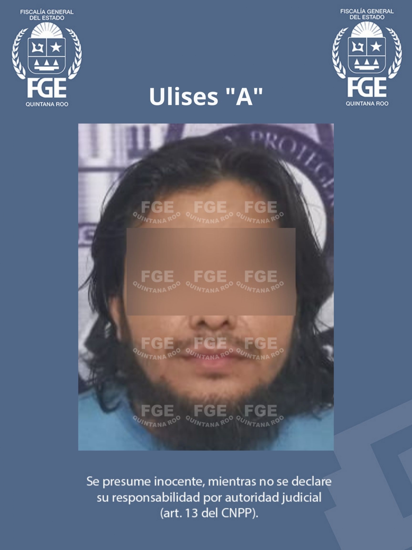 Los hechos por los que se le acusan a Ulises “A” ocurrieron el pasado 10 de octubre en el municipio de Puerto Morelos