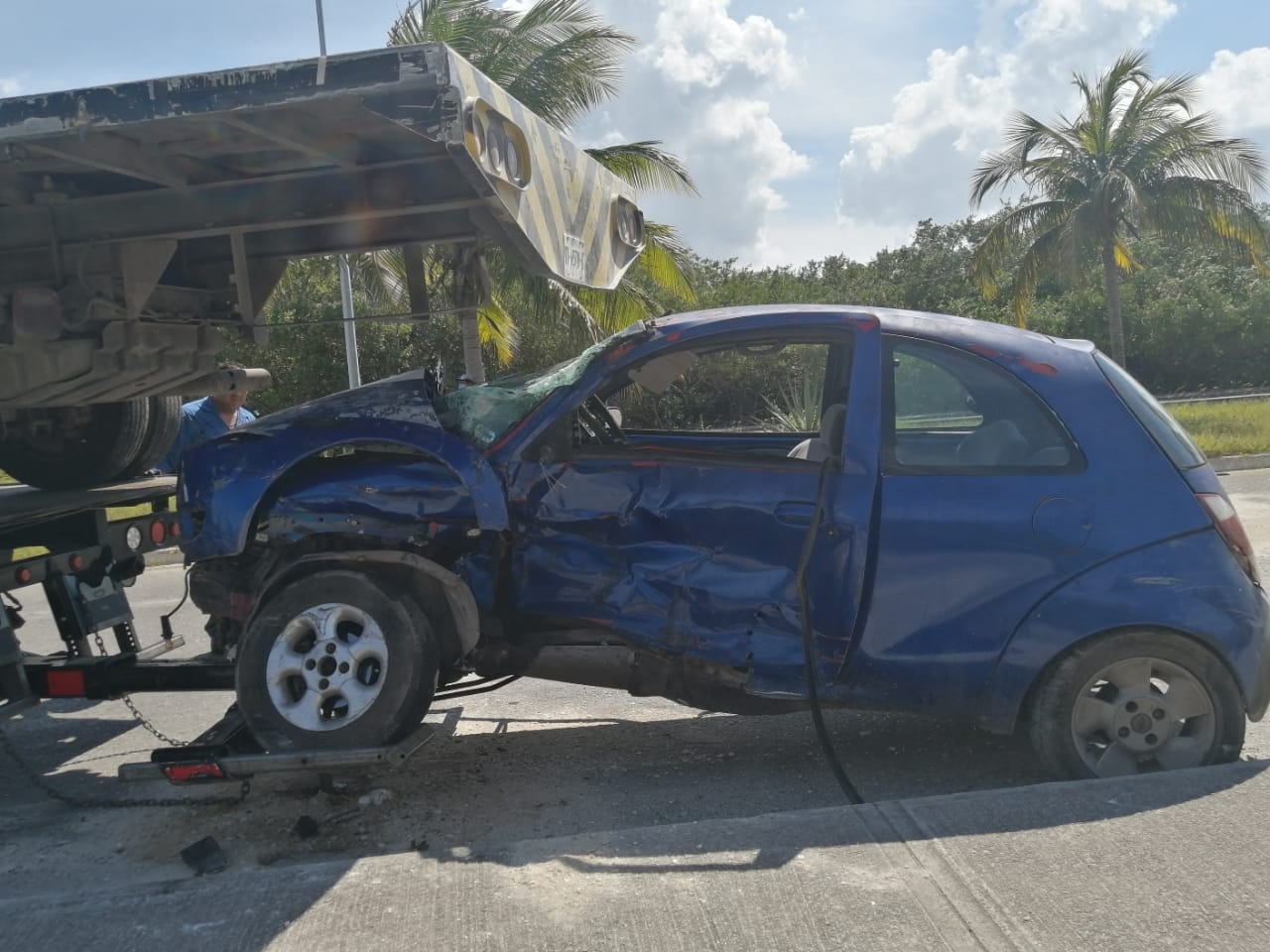 El hombre salió por su propio pie, sólo con algunas lesiones