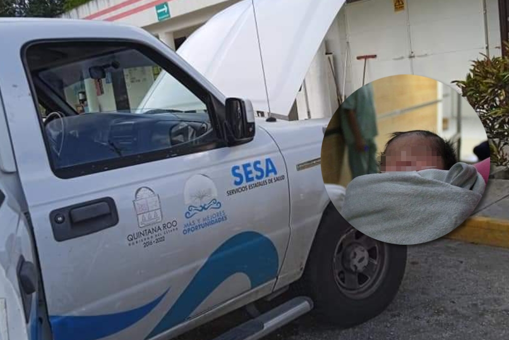 El pequeño es trasladado hasta Cancún para recibir atención médica luego de haber sufrido una caída en un hospital de Chetumal