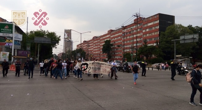 Autoridades piden evitar la zona centro de la ciudad.
