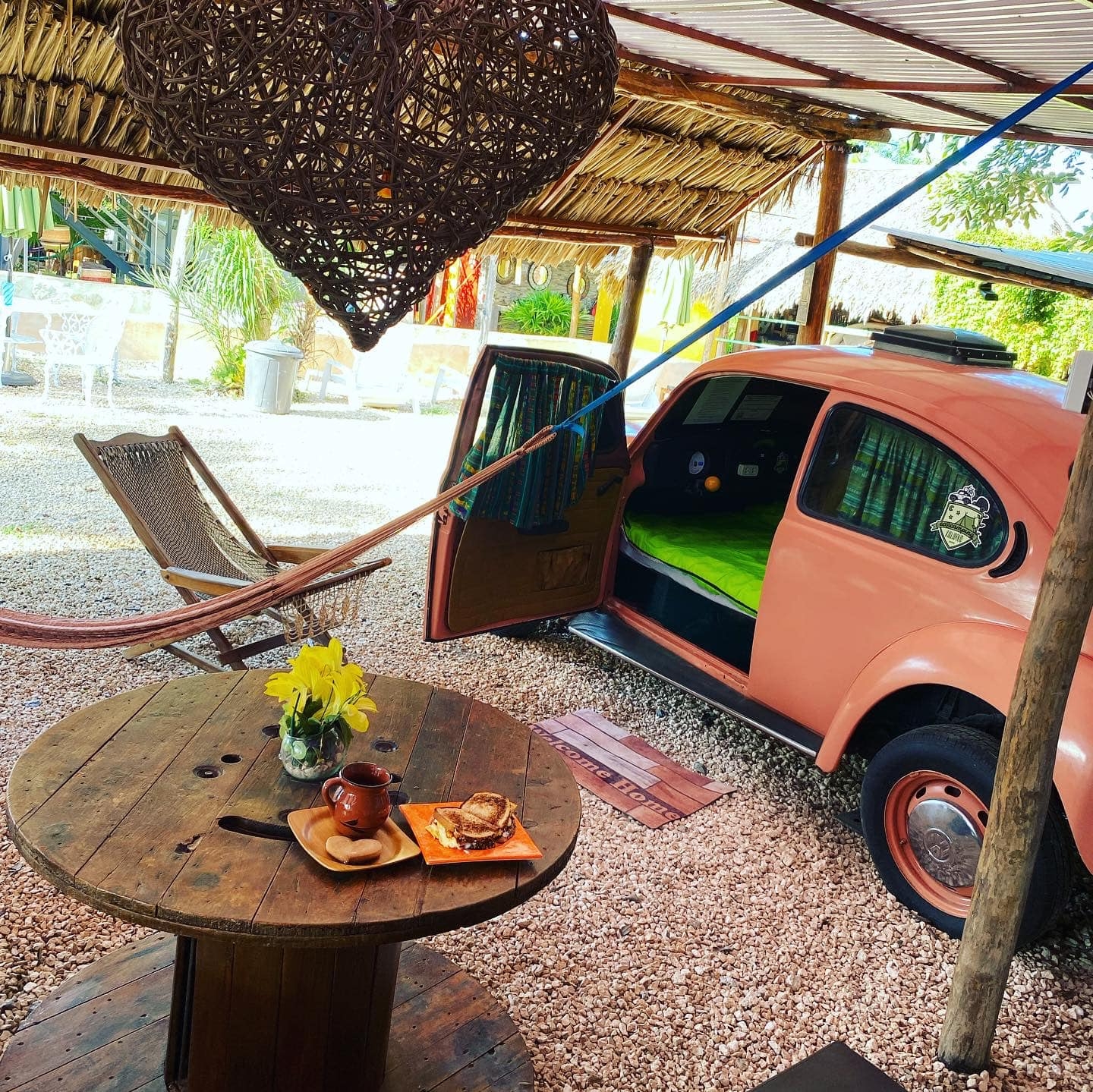 El vocho hotel es una experiencia más para los viajeros que buscan algo diferente