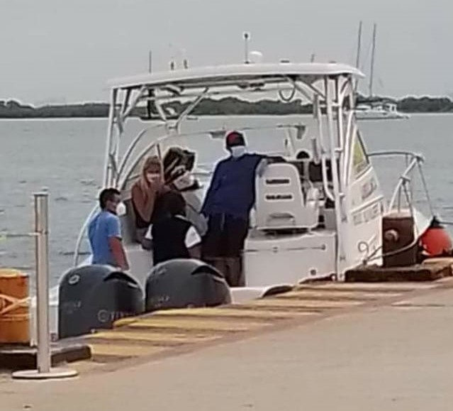 El turista fue traslado a Punta Sam, en donde ya aguardaba otra ambulancia para el traslado al nosocomio