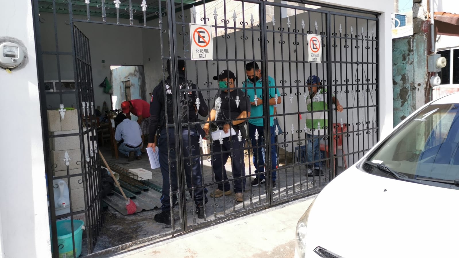Al lugar llegaron elementos de la Secretaría de Seguridad Pública