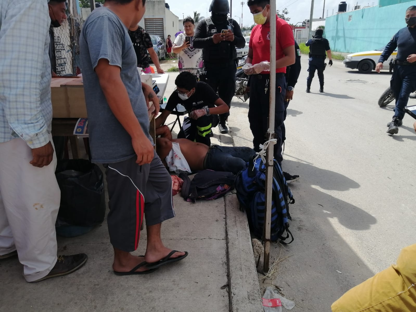 El incidente ocurrió en el cruce de las avenidas Bautista Ceballos con Bicentenario de Chetumal