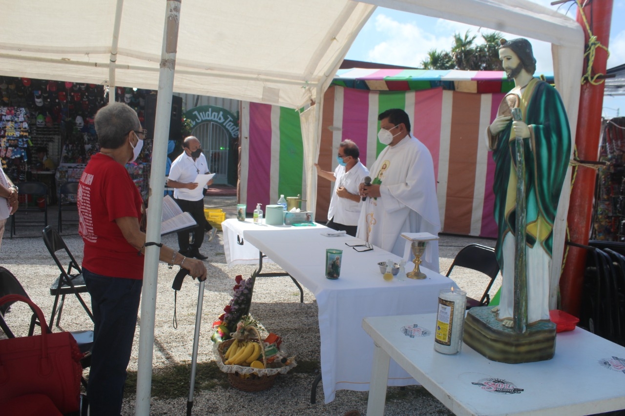 La misa tradicional a San Judas Tadeo se llevó a cabo en las instalaciones de la Expofer en Chetumal La misa tradicional a San Judas Tadeo se llevó a cabo en las instalaciones de la Expofer en Chetumal