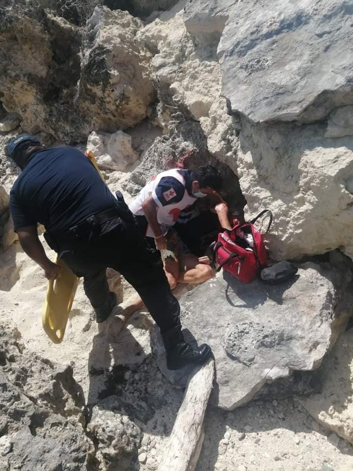 La turista no perdió el conocimiento ni tampoco hubo fractura de algún miembro