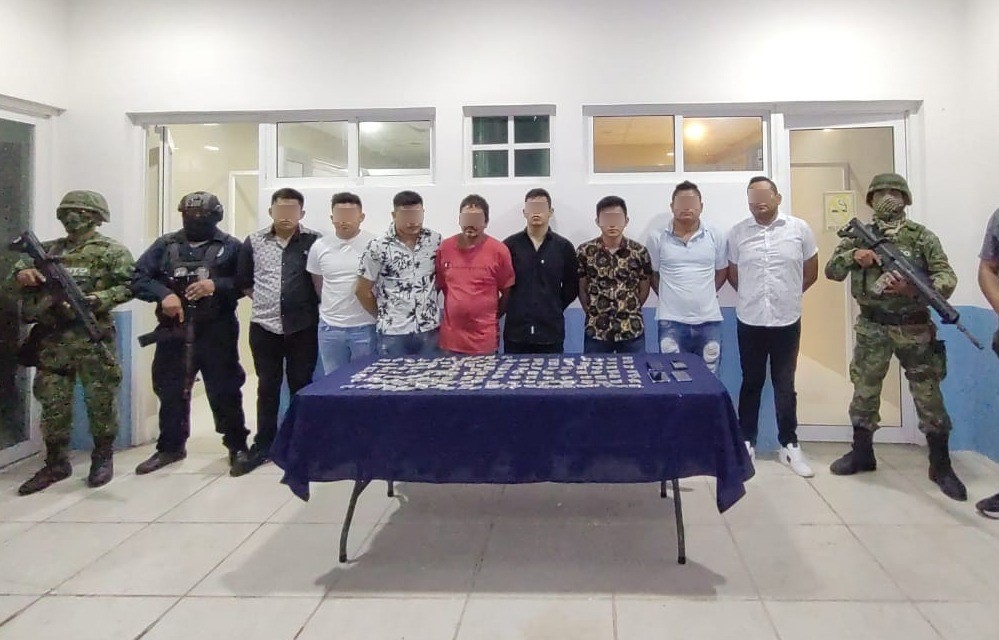 El operativo implementado por la Fiscalía General del Estado de Quintana Roo, Policía Quintana Roo, Sedena, Guardia Nacional El operativo implementado por la Fiscalía General del Estado de Quintana Roo, Policía Quintana Roo, Sedena, Guardia Nacional