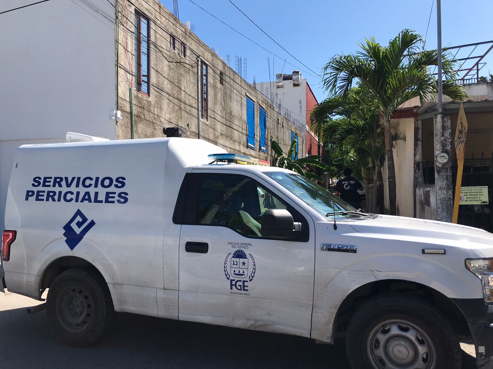 Al lugar llegó personal de la Policía Quintana Roo quienes acordonaron el lugar