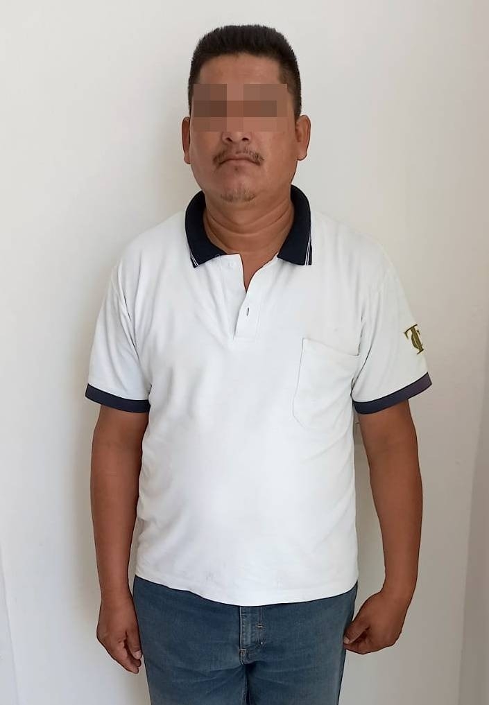 Heberto “N”, de 43 años de edadm fue puesto a disposición de las autoridades correspondientes