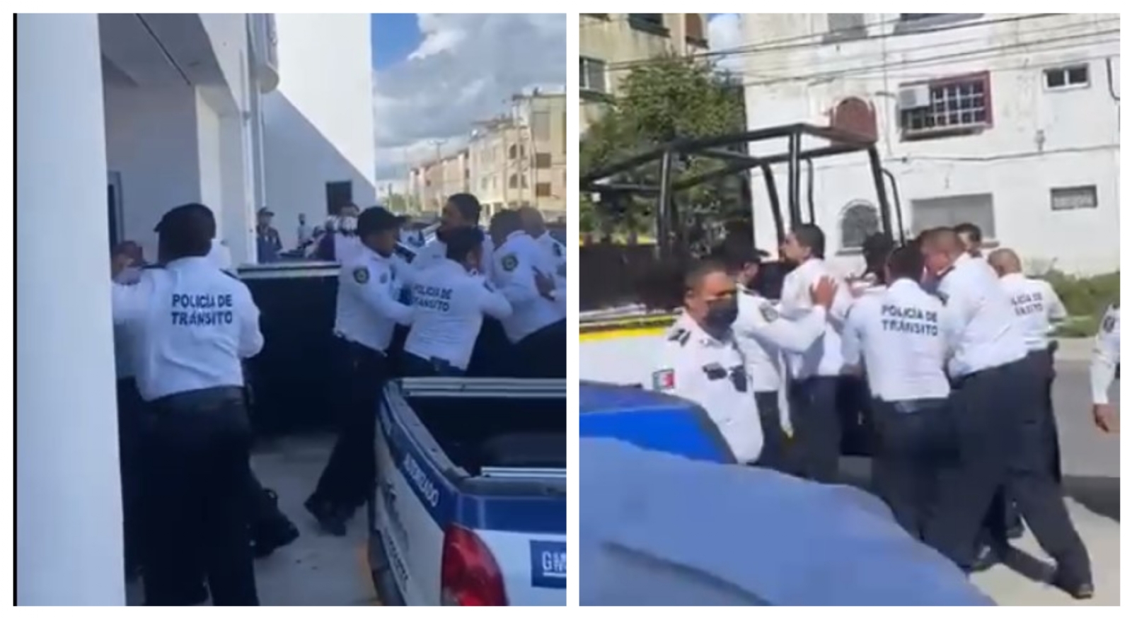 El pasado 5 de octubre fue expuesta la grabación en la que al menos una docena de policías arremeten contra empleados de una agencia de autos