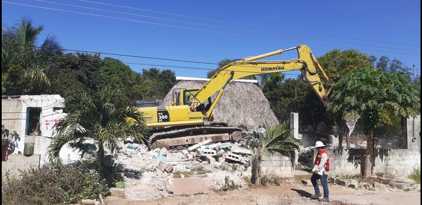 Los posesionarios fueron previamente indemnizados, por lo que se les construirá una casa