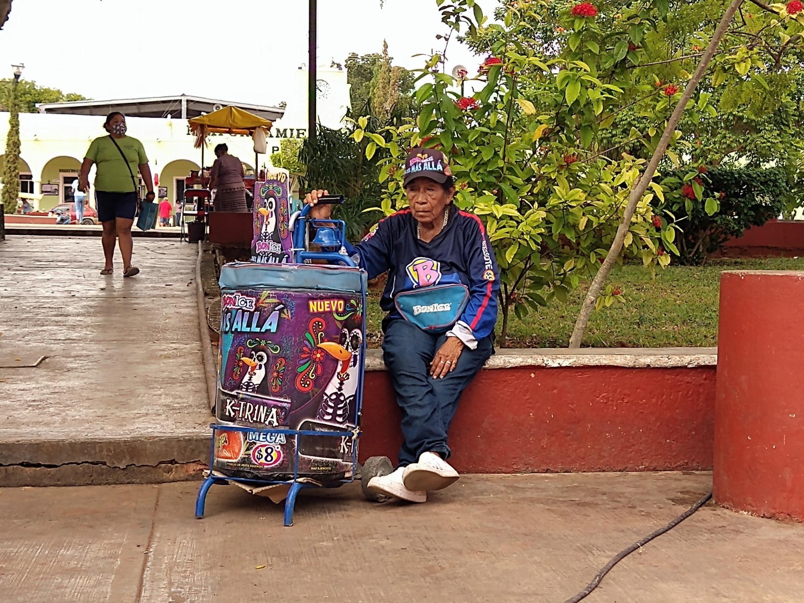 Adolfina vende productos fríos
para sobrevivir