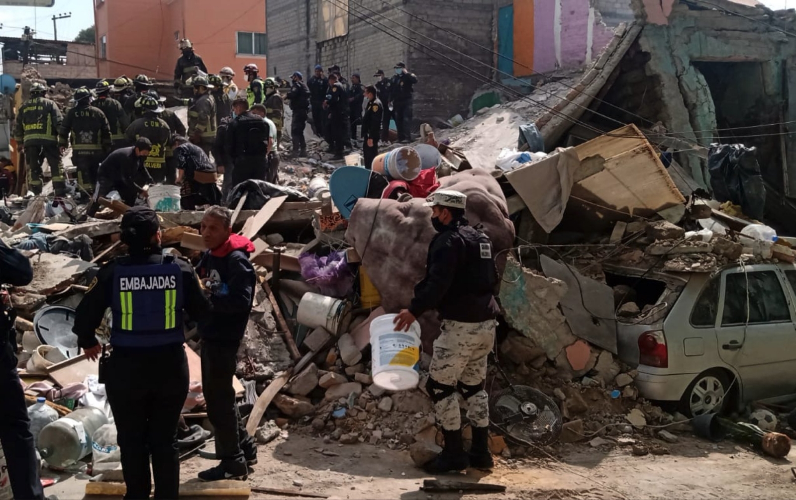 La explosión dejó a varios heridos y una fallecida