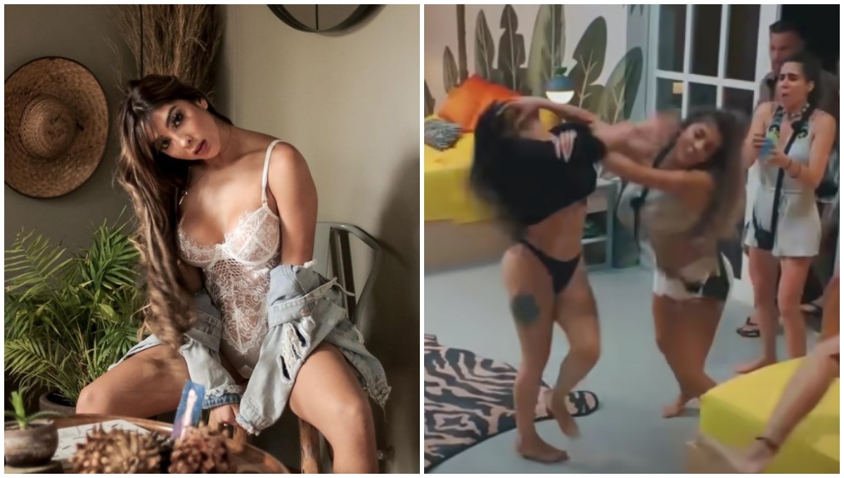 En el nuevo reality, ‘La Venganza de los Ex VIP’, Diana Zambrano se le fue a los golpes a Frida Urbina por coquetearle a su expareja, Brandon Castañeda, en la primera fiesta de los influencers