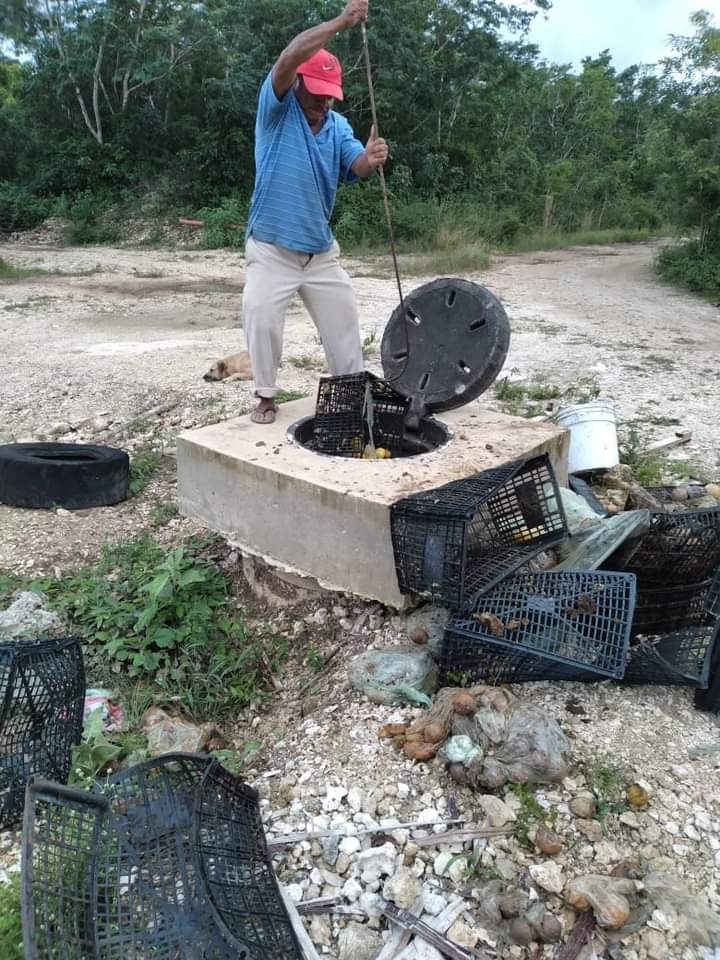 Basura en pozos de aguas residuales provoca inundaciones en Cozumel