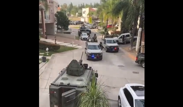 Tanques, patrullas y elementos armados, es el escenario que se vive actualmente en Zapopan