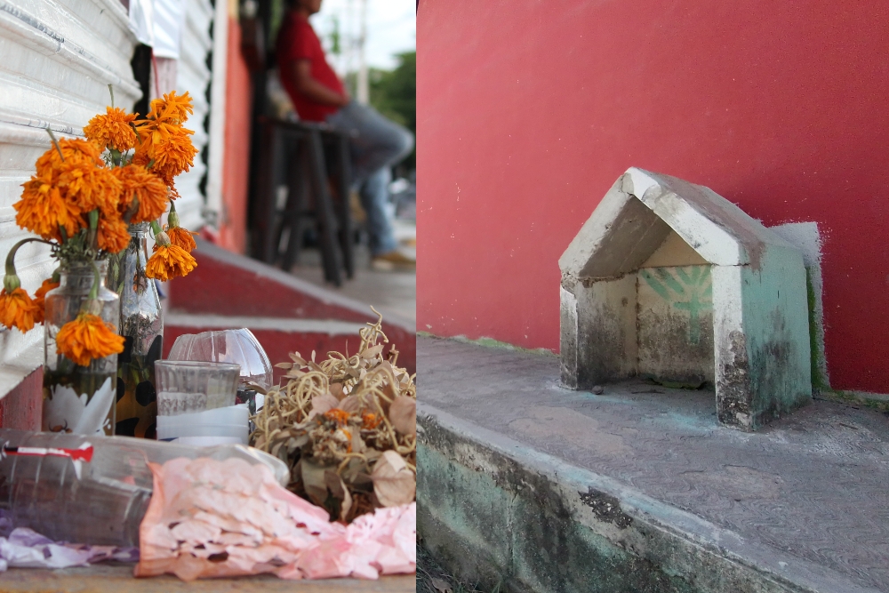 Cruces, nichos, flores e imágenes religiosas forman parte de 'camposanto' alterno en Cancún: 20 colonias de la ciudad Cruces, nichos, flores e imágenes religiosas forman parte de 'camposanto' alterno en Cancún: 20 colonias de la ciudad