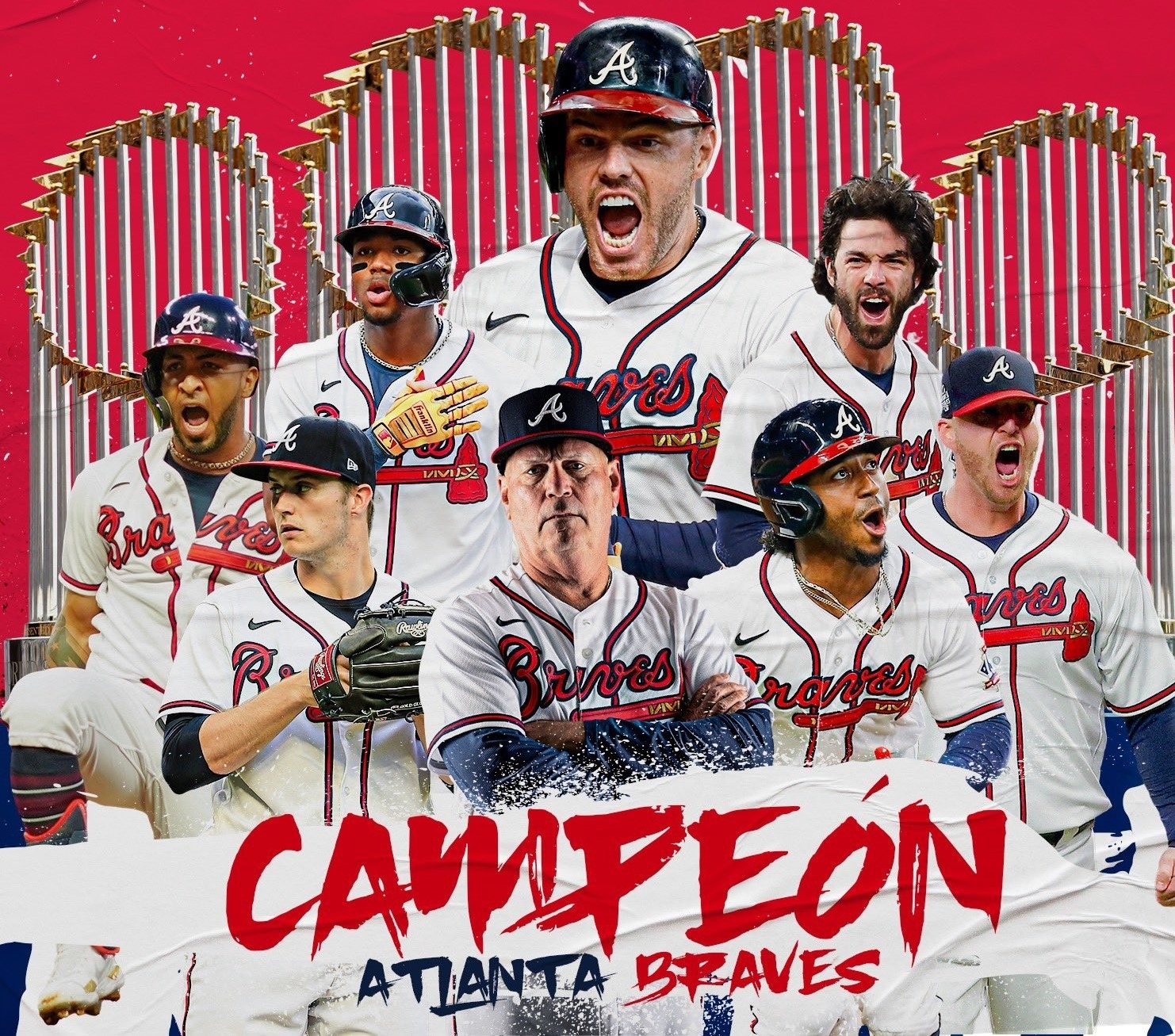 Los Braves también ganaron en 1958, cuando jugaban en Milwaukee y en 1914, en Boston