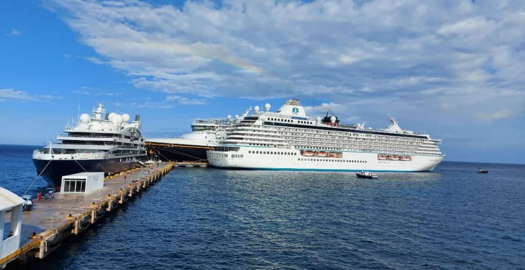 Cozumel recibe tres cruceros de manera simultánea; Disney Wonder, entre ellos