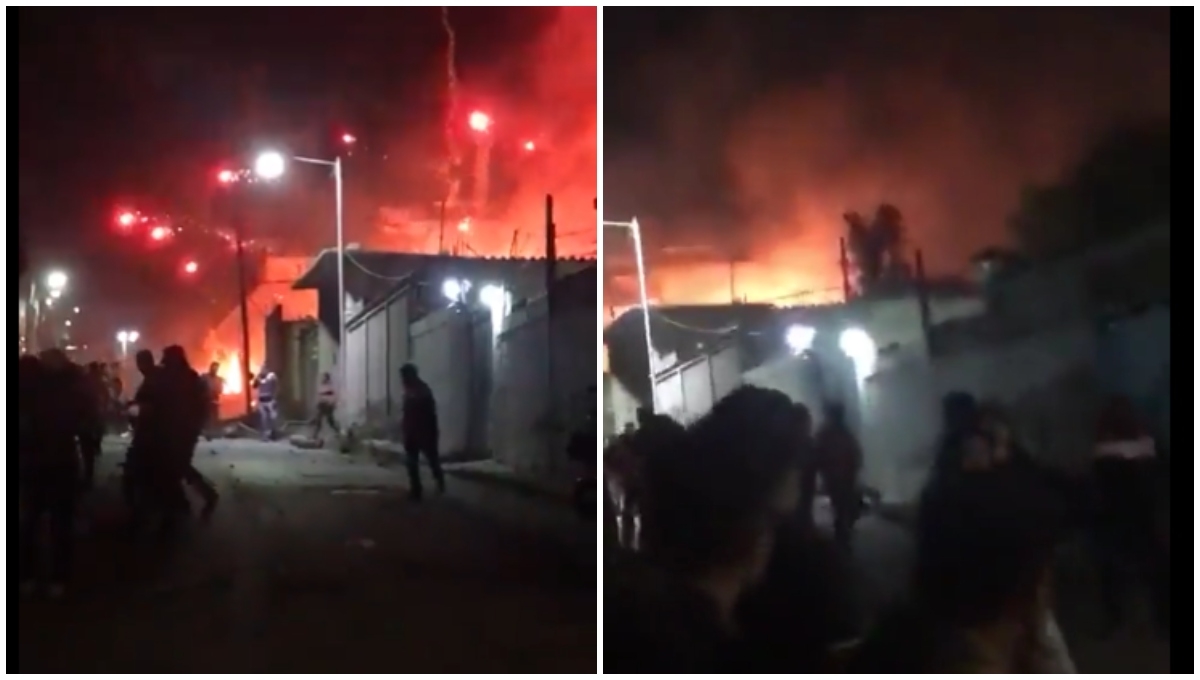 Esta noche se registró una explosión en un polvorín ubicado en el municipio de Tultepec, en el Estado de México Esta noche se registró una explosión en un polvorín ubicado en el municipio de Tultepec, en el Estado de México