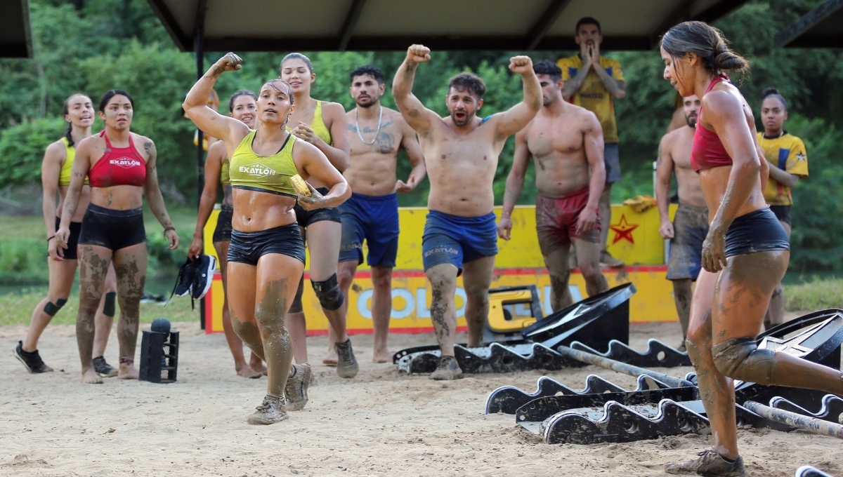 Durante las 15 semanas de competencia en Exatlón, Guardianes ha perdido a ocho integrantes, mientras que Conquistadores solo seis eliminados y dos más han salido por lesión. Foto: Twitter Exatlón México