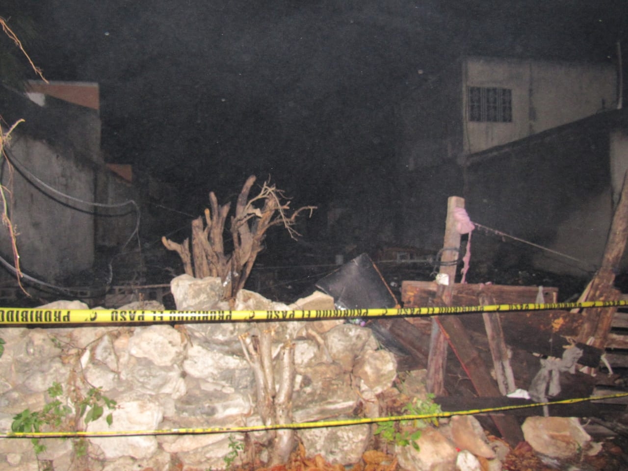 Así quedó la vivienda luego del incendio
