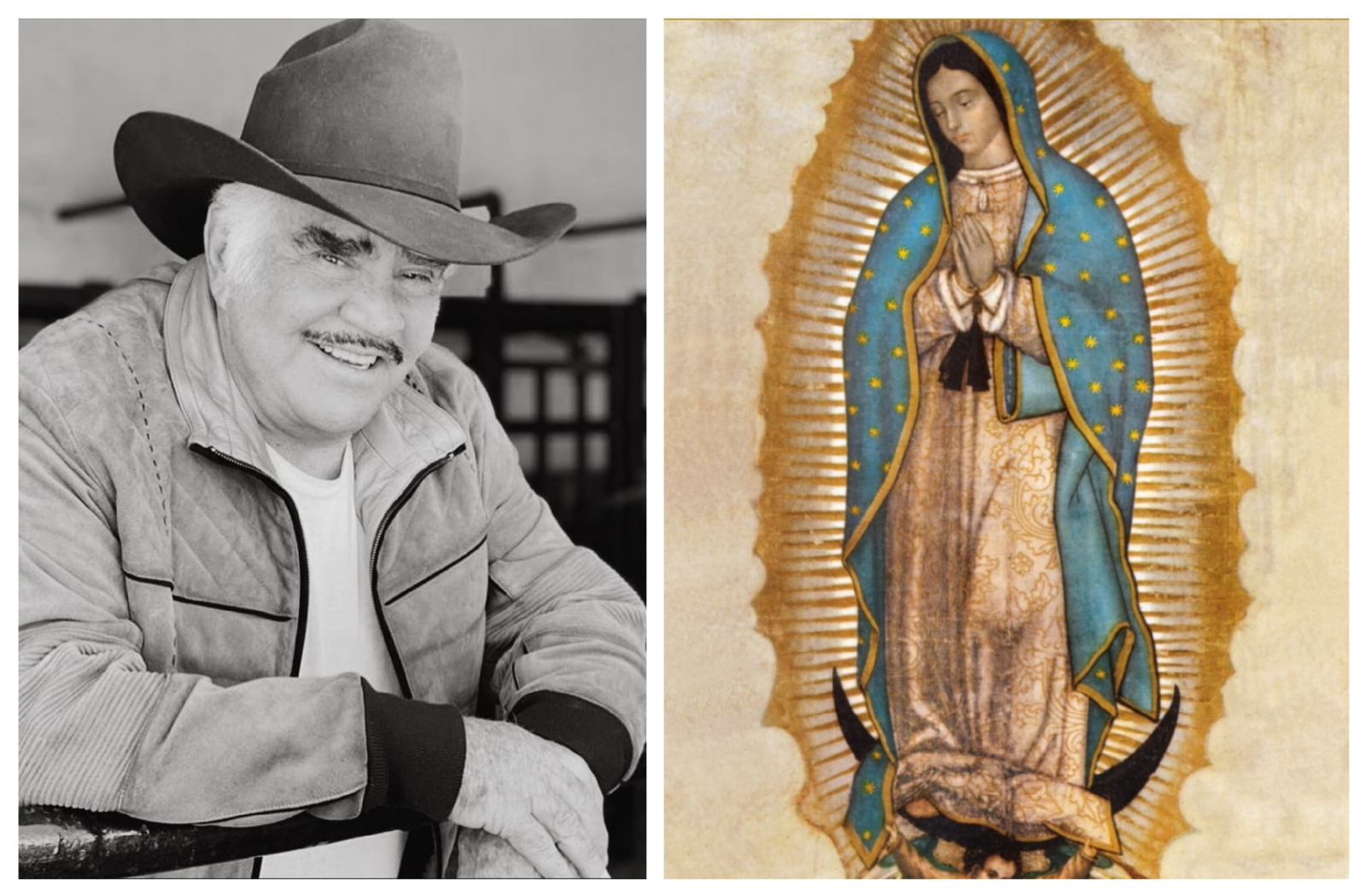 Vicente Fernández murió el mismo día en que se celebra a la Virgen de Guadalupe