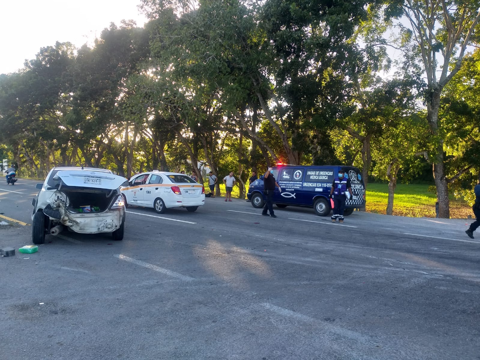 A pesar de lo aparatoso del percance, ninguna persona resultó lesionada