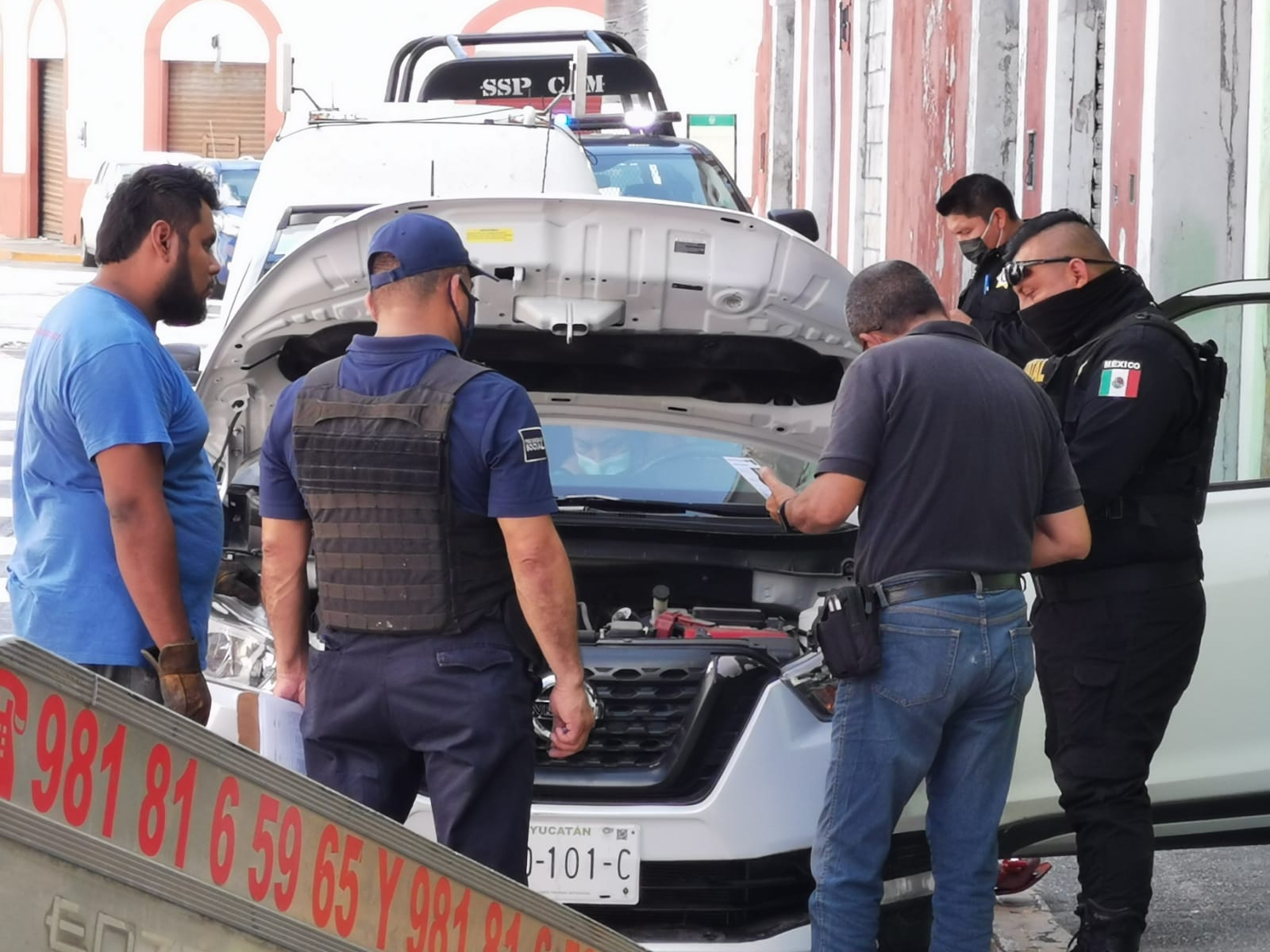 El vehículo fue llevado a bordo de una grúa particular a las instancias de la vicefiscalía para dar inicio con las investigaciones