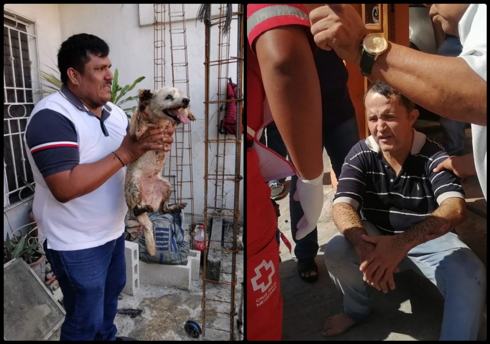 Un perro y su dueño terminan con quemaduras tras flamazo en Ciudad del Carmen