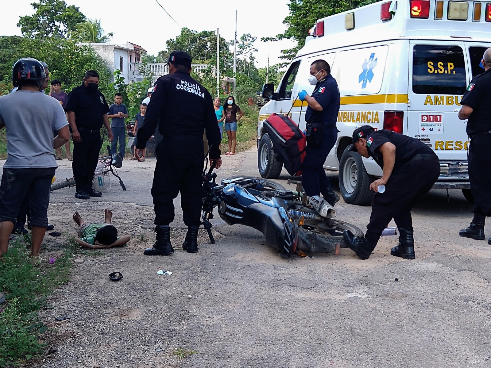 El conductor de la motocicleta dijo a la Policía que el pequeño salió intempestivamente El conductor de la motocicleta dijo a la Policía que el pequeño salió intempestivamente