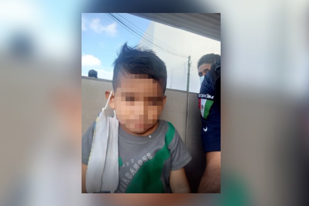 El menor, de nombre Matías, fue entregado a su madre tras ser rescatado en Cancún