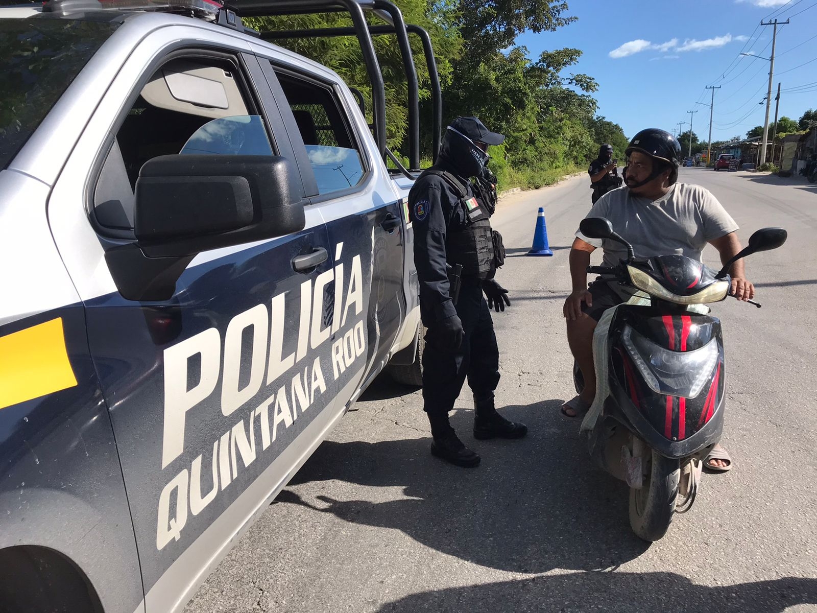 Cancún: Realizan operativo de seguridad en el Arco Norte de Cancún previo a Navidad