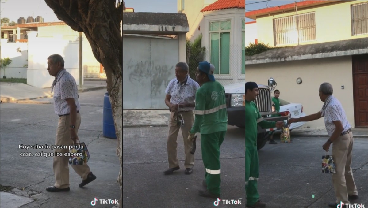 El gesto del hombre se volvió viral en redes sociales El gesto del hombre se volvió viral en redes sociales