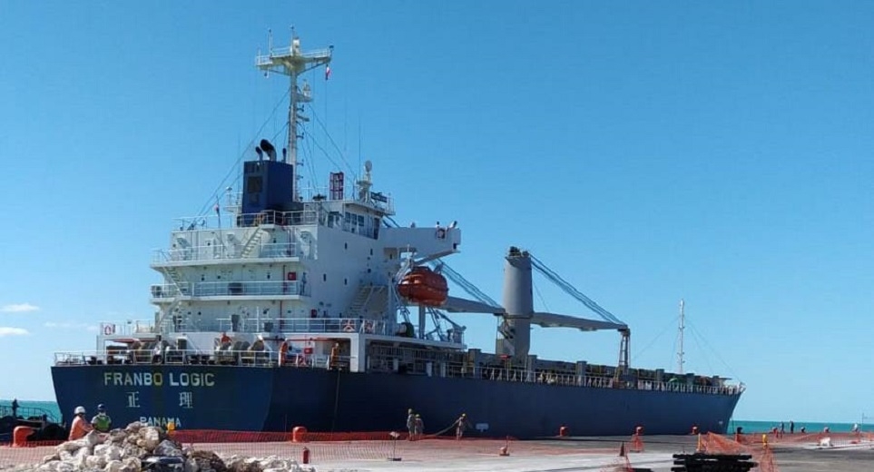 El navío, de procedencia china es la onceava embarcación que arriba El navío, de procedencia china es la onceava embarcación que arriba