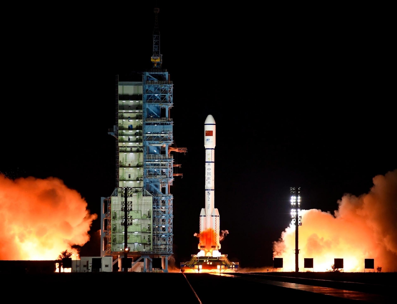 La estación Tiangong se mantiene en construcción y planean terminar en 2022 Foto: EFE/Bai Tang