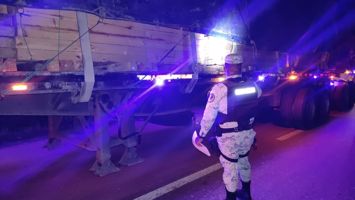 El tractocamión y las piezas de madera fueron puestos a disposición de la PROFEPA en Campeche El tractocamión y las piezas de madera fueron puestos a disposición de la PROFEPA en Campeche