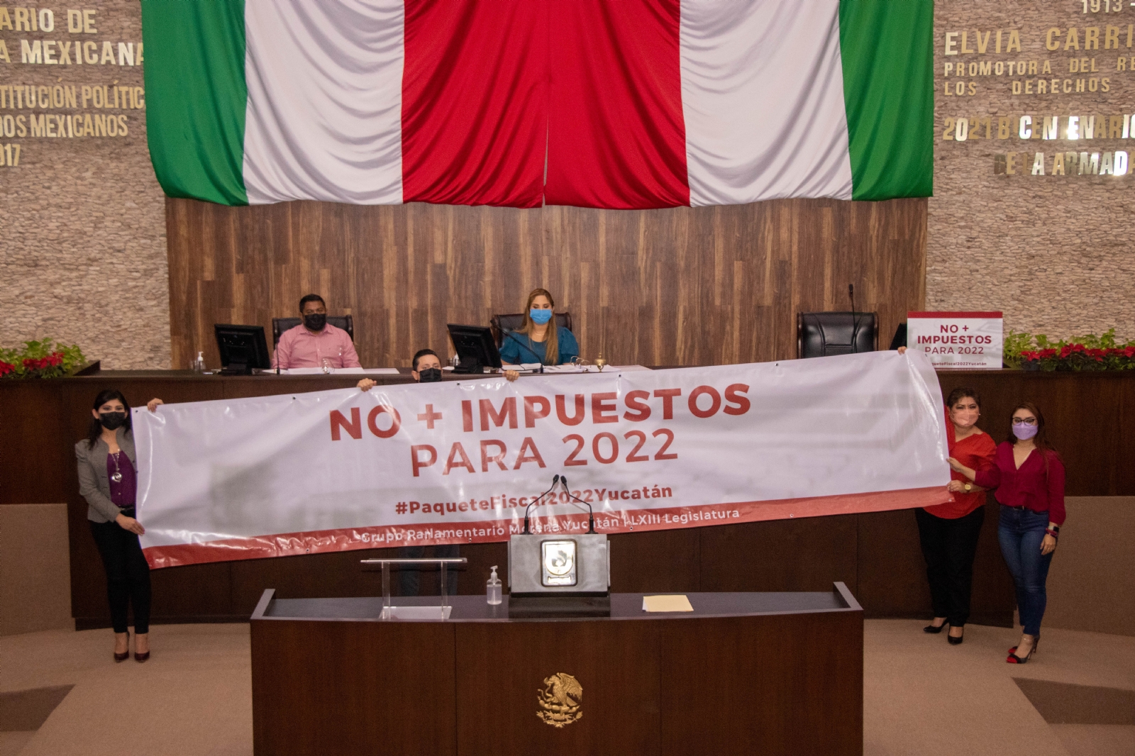 Durante cinco horas los legisladores debatieron el presupuesto de Yucatán para el 2022, el cual no tuvo la aprobación de todas las bancadas