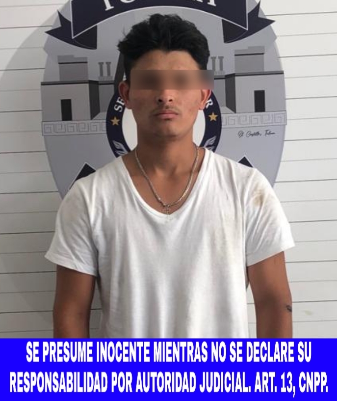 Fue detenido y puesto a disposición de la autoridad correspondiente Fue detenido y puesto a disposición de la autoridad correspondiente