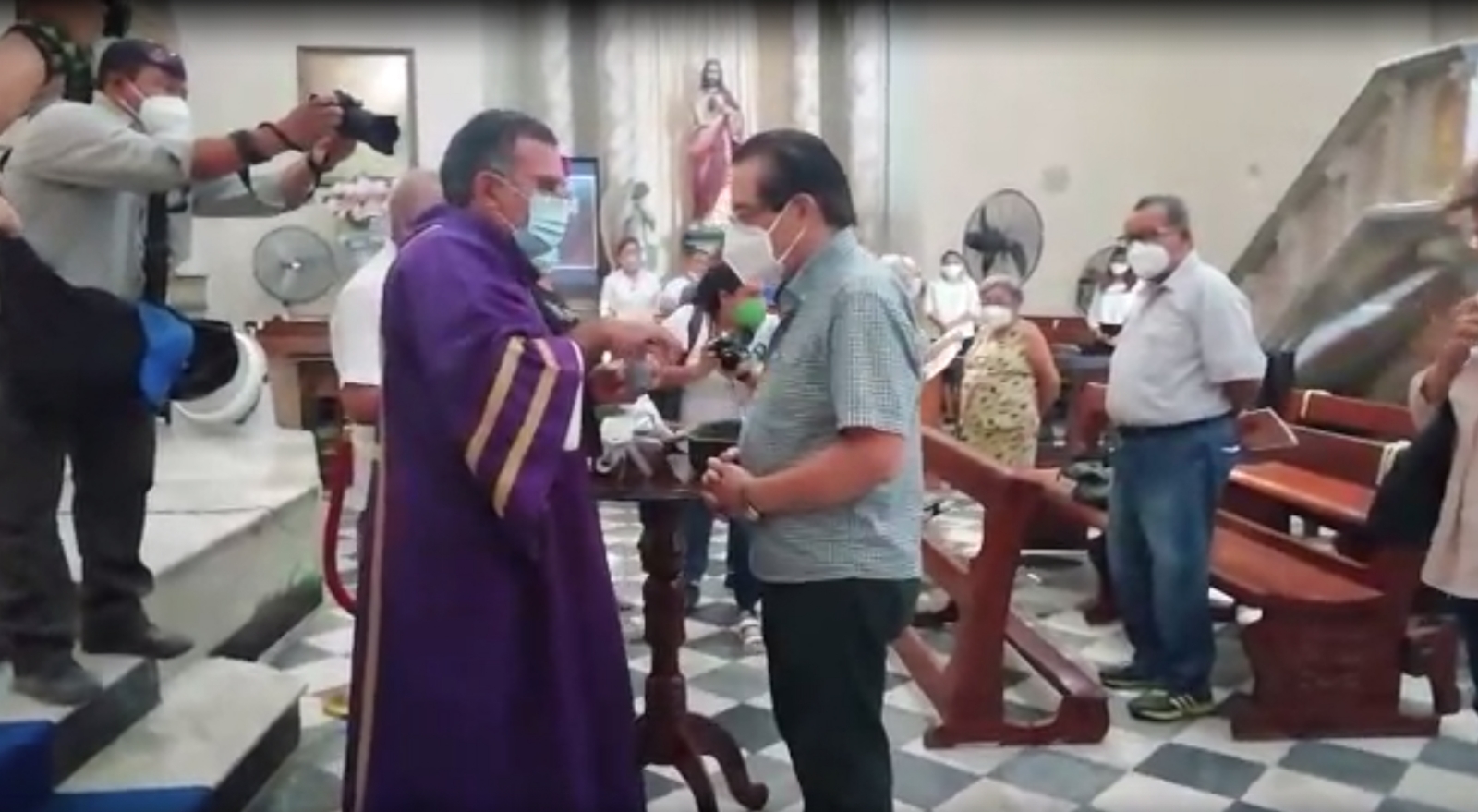 La Iglesia registró un aforo del 35%