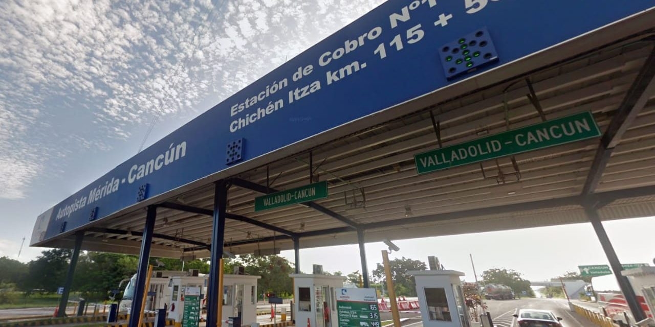 Hay dos casetas de cobro para viajar de Mérida a Cancún