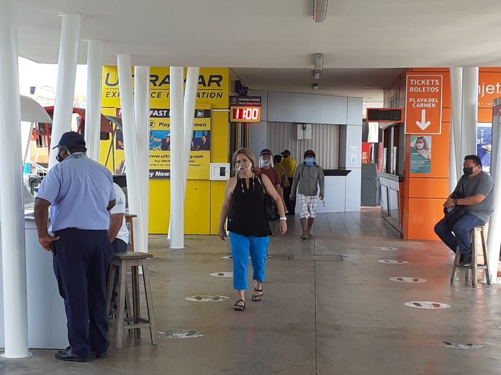 El primer cruce se registró con 50% de aforo
