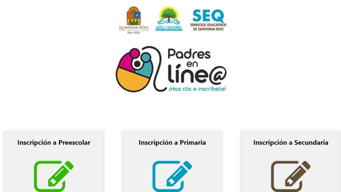 La página es intuitiva y guía al padre de familia sobre lo que se debe realizar para la inscripción La página es intuitiva y guía al padre de familia sobre lo que se debe realizar para la inscripción