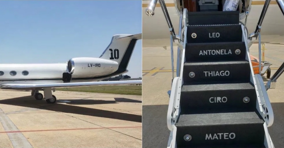 El presidente de Argentina viajó en el avión de Messi; estará 4 días en México El presidente de Argentina viajó en el avión de Messi; estará 4 días en México