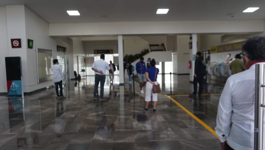 De los 98 pasajeros que arribaron de la Ciudad de México solo 60 iban a Campeche