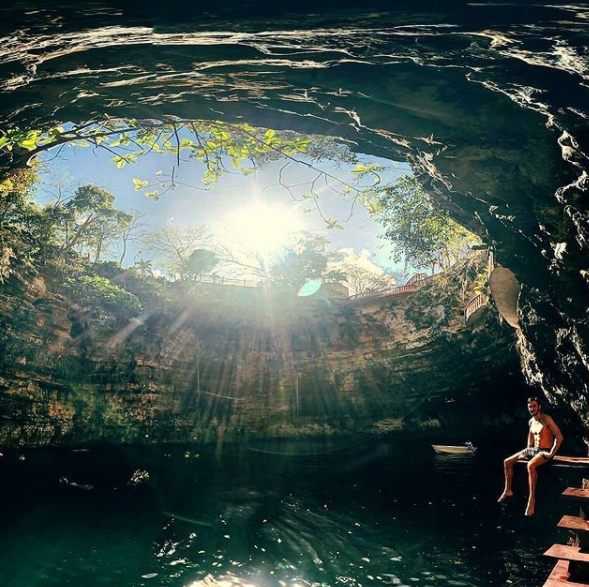 El único cenote en Yucatán que cuenta con cuatro miradores