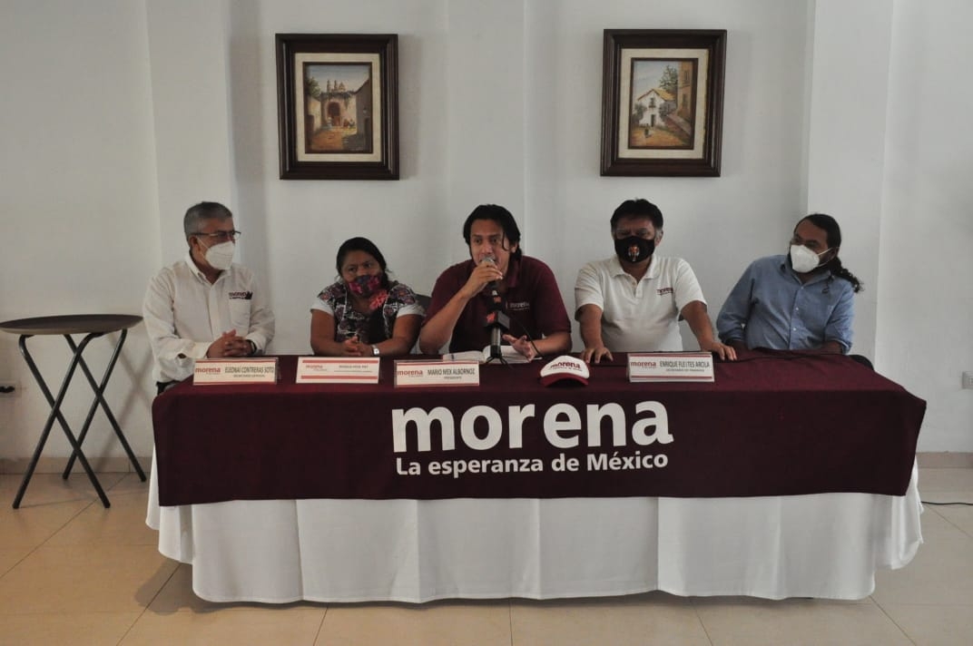 Mario Mex responde ante denuncias en Morena con sede en Mérida