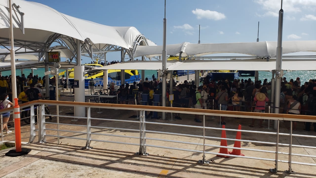 La terminal lució con gran aforo de personas
