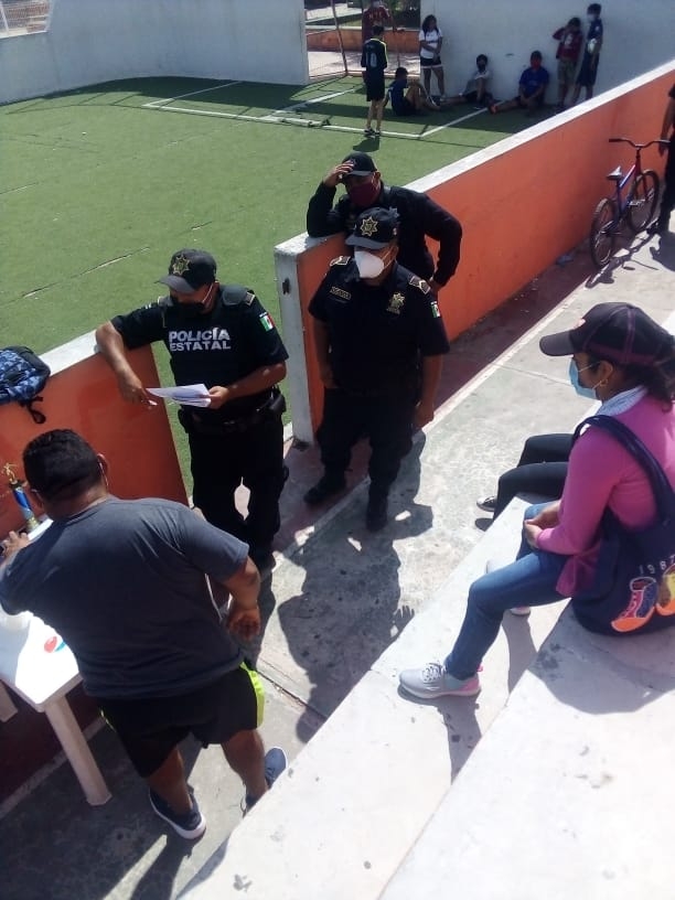 Autoridades invitaron a los asistentes a retirarse del evento deportivo Autoridades invitaron a los asistentes a retirarse del evento deportivo