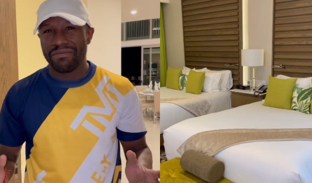 Floyd Mayweather Jr presume su estancia en Cancún: VIDEO